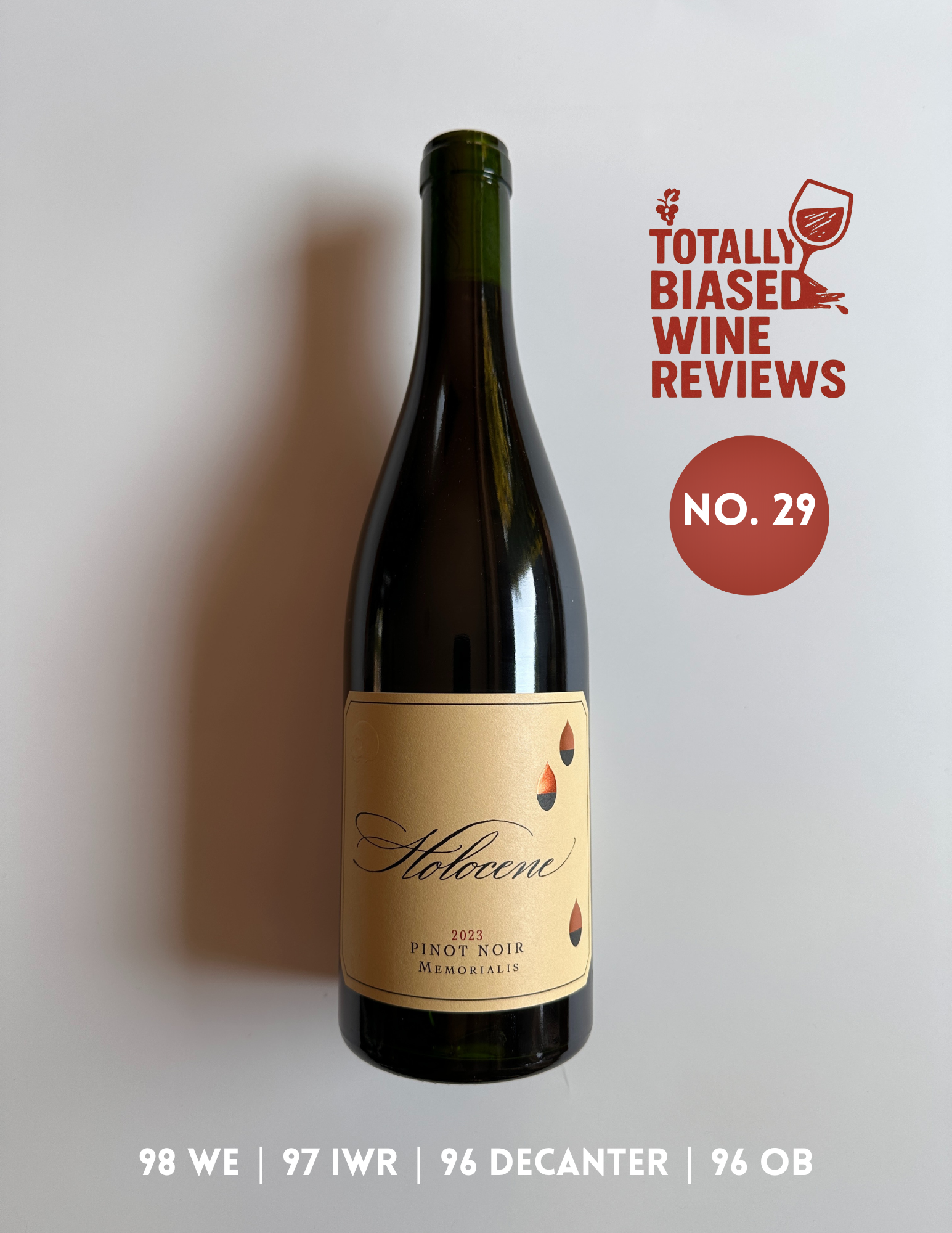 2023 Holocene "Memorialis" Pinot Noir