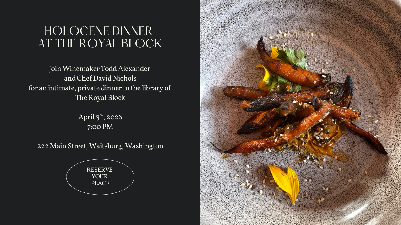 Holocene Dinner at The Royal Block - SOLD OUT!